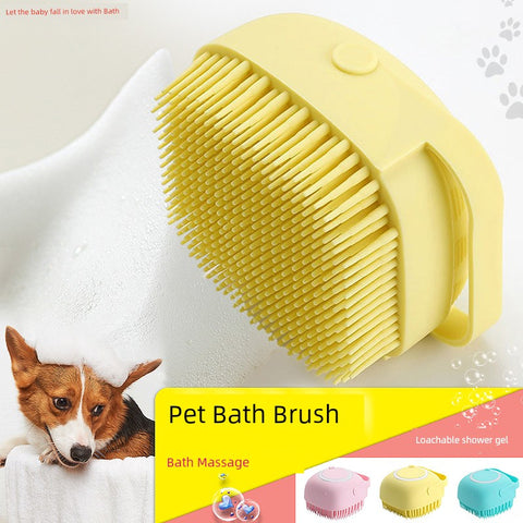 Pet Shower Brush Special Brush for Dog and Cat Bath Silicone Neutral Massage Brush Cleaning Bubble Bath Supplies