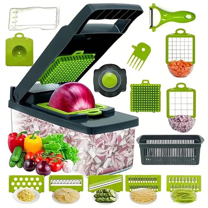 16-in-1 Vegetable Chopper & Slicer for Kitchen Essentials