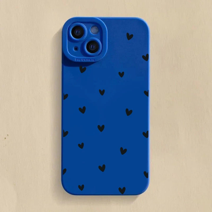 Black Love Heart Phone Case For iPhone
