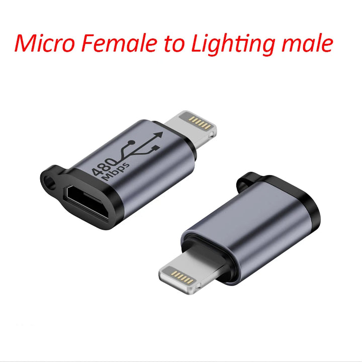 Type C Adapter USB C To Micro To Mini USB Female Converters For iPhone 14 13 Xiaomi Samsung For Lightning Male Charger Adapter