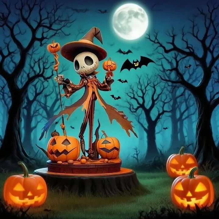 Halloween 2D Acrylic Pendant Pumpkin and Skull head Theme Decorative Pendants for Cars, Bags, Keychain Accessories Holiday Decor