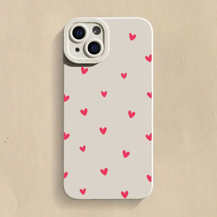 Black Love Heart Phone Case For iPhone