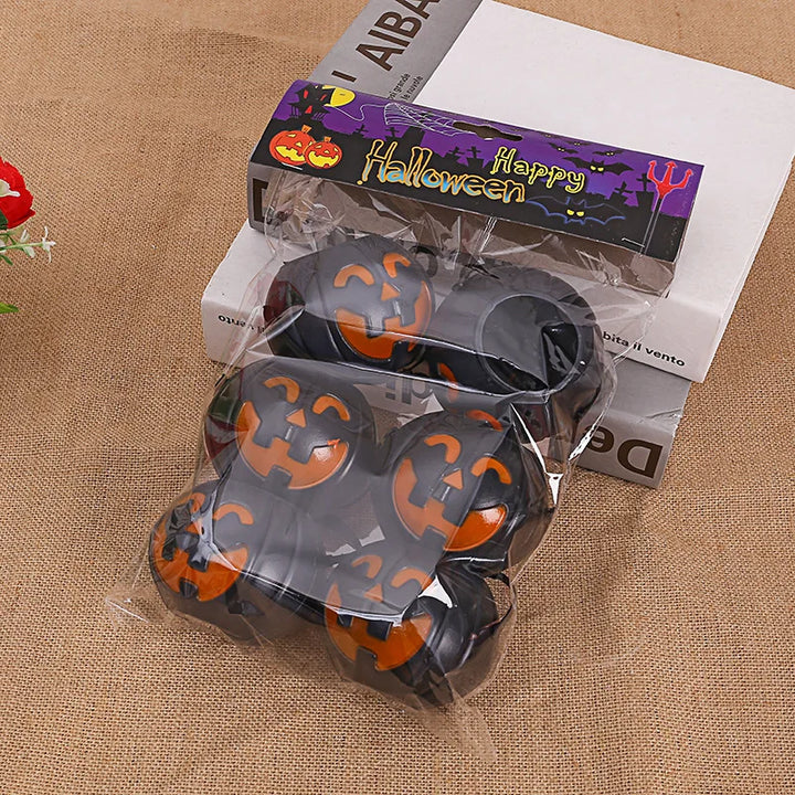 6pcs Halloween Cauldron Bucket Candy Pumpkin Mini Witch Black Pot Decor Buckets Bowl Witches Kettle Container