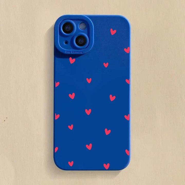 Black Love Heart Phone Case For iPhone